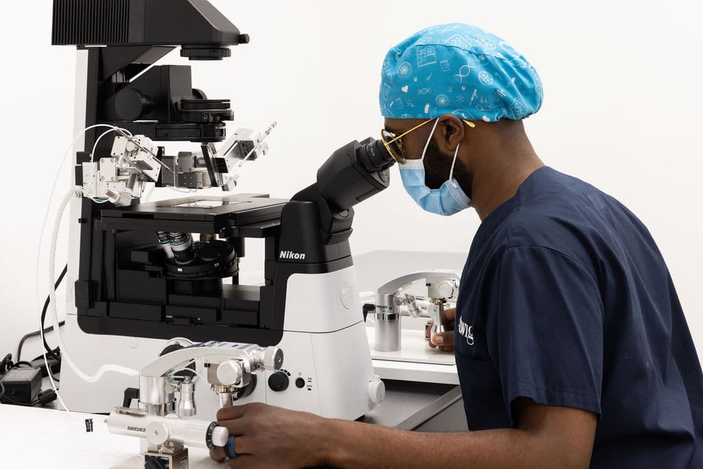 A Nikon micromanipulator at the Twig lab.